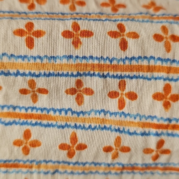 Mine Orange and Blue Floral Top - Picture 6 of 8